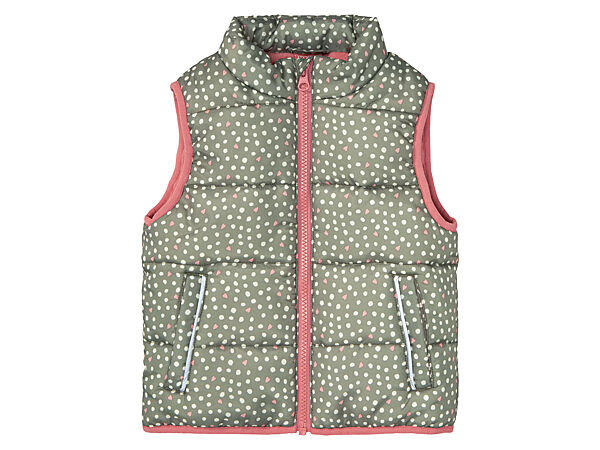 Теплий жилет на флісовій підкладці для дівчинки Lupilu BIONIC-FINISH ECO 382069 зелений