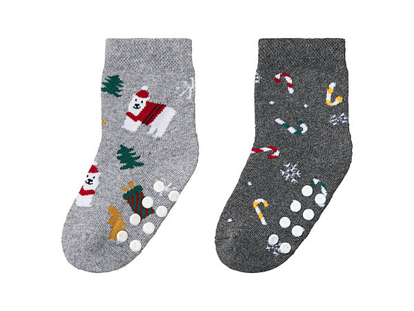 Термо-шкарпетки набір 2 пари махра для хлопчика Lupilu LYCRA 424430 сірий