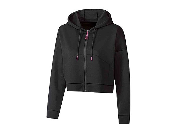Толстовка укорочена зі щільного трикотажу для жінки Crivit LIDL 497617 чорний