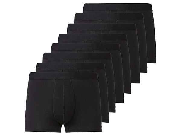 Труси -боксери набір 8 шт. для чоловіка Livergy LYCRA 502009 чорний