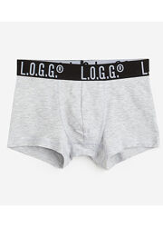 Трусики -боксери для хлопчика H&M L. O. G. G 0767123-048 сірий