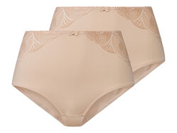 Трусики коригувальні набір 2 шт. високі з ефектом утяжки для жінки Esmara LYCRA 435708 бежевий