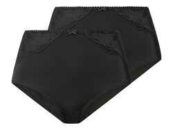 Трусики коригувальні набір 2 шт. високі з ефектом утяжки для жінки Esmara LYCRA 435708 чорний