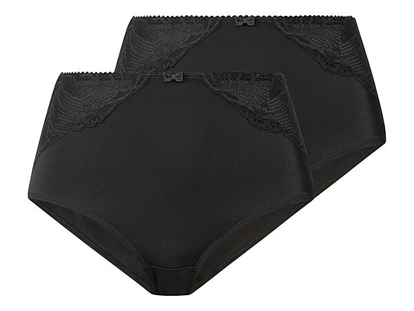 Трусики коригувальні набір 2 шт. високі з ефектом утяжки для жінки Esmara LYCRA 435708 чорний