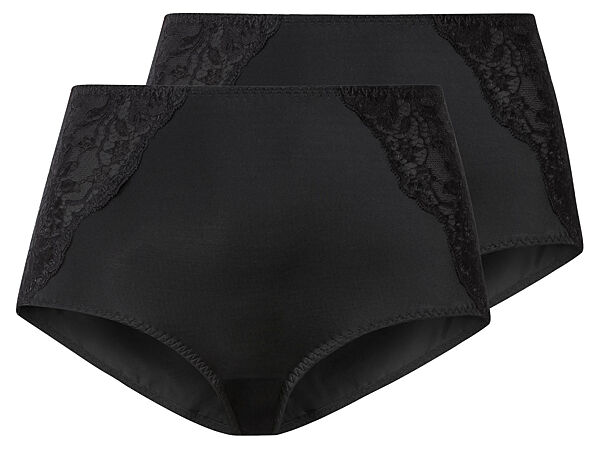 Трусики коригувальні 2 шт. високі з ефектом утяжки для жінки Esmara LYCRA 435836/н чорний