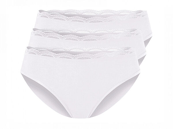 Трусики-сліп набір 3 шт. для жінки Esmara Lenzing EcoVero 457392 білий