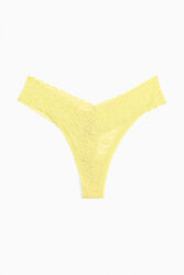 Трусики-стринги з мережива для жінки H&M 0982389-5 жовтий
