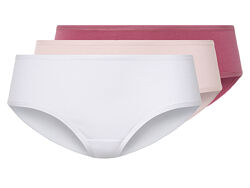 Трусики-хіпстери набір 3 шт. бавовняні для жінки Esmara LYCRA 474529 Різнобарвний