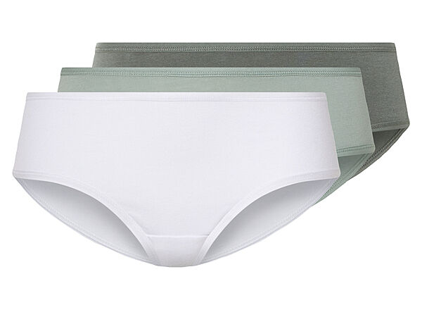 Трусики-хіпстери набір 3 шт. бавовняні для жінки Esmara LYCRA 474529-1 Різнобарвний