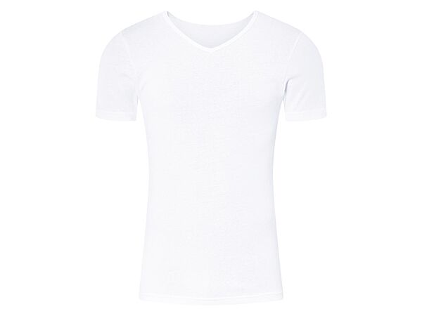 Футболка натільна бавовняна трикотажна для чоловіка Livergy LIDL 464796 білий