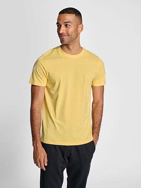 Футболка з логотипом для чоловіка Hummel 212570 жовтий