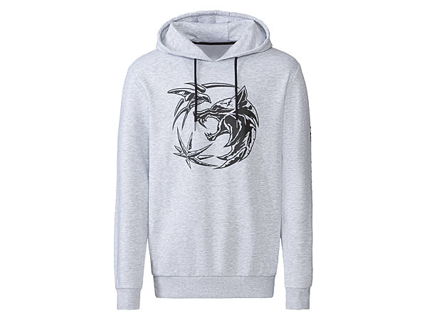 Худі з начосом для чоловіка Lidl Netflix The Witcher 430425 сірий