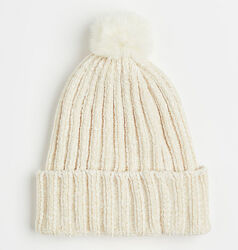 Шапка із сінелі для дівчинки H&M 1101814-001 бежевий