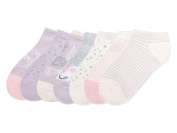 Шкарпетки набір 7 пар для дівчинки Pepperts LYCRA 377528 Різнобарвний