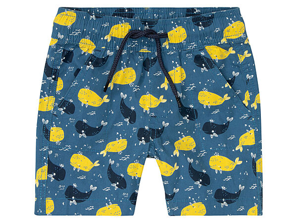 Шорти котонові з кишенями для хлопчика Lupilu 372239 синій