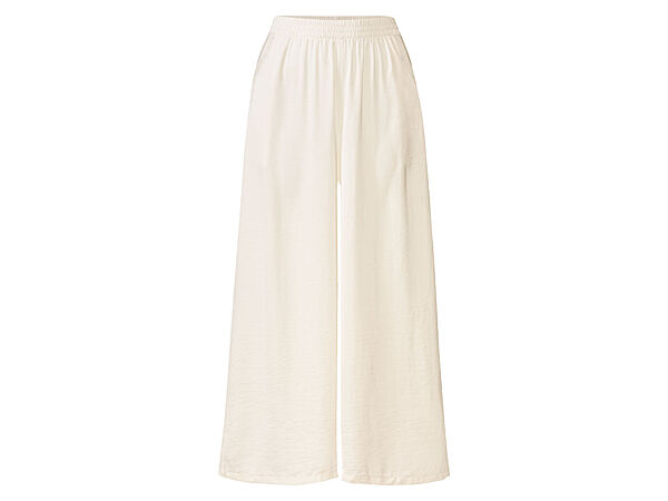 Штани Кюлоти широкого крою для жінки Esmara LIDL 399105 білий
