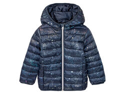 Куртка демісезонна з капюшоном для дівчинки Lupilu BIONIC-FINISH ECO 378050 темно-синій