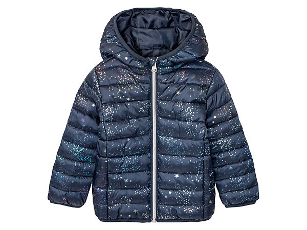 Куртка демісезонна з капюшоном для дівчинки Lupilu BIONIC-FINISH ECO 378050 темно-синій
