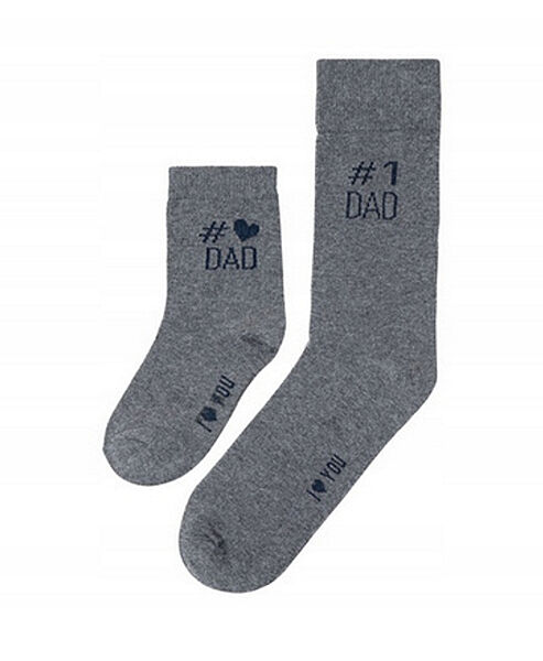 Шкарпетки набір 2 парибатько і син високі для чоловіка Lidl LYCRA 364912 сірий