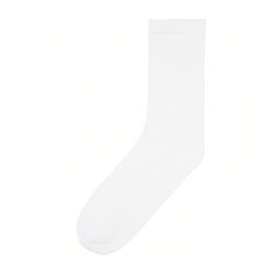 Шкарпетки однотонні високі для чоловіка Livergy CREORA 464507 білий