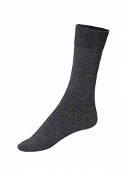Шкарпетки трикотаж однотонні високі з широкою резинкою для чоловіка Livergy CREORA 487060 графітовий