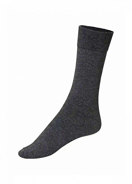 Шкарпетки трикотаж однотонні високі з широкою резинкою для чоловіка Livergy CREORA 487060 графітовий