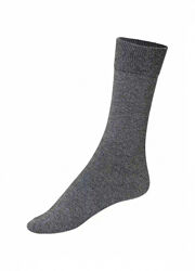 Шкарпетки трикотаж однотонні високі з широкою резинкою для чоловіка Livergy CREORA 487060 сірий