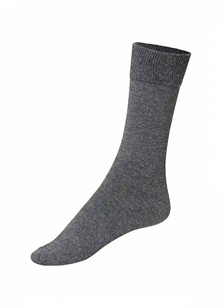 Шкарпетки трикотаж однотонні високі з широкою резинкою для чоловіка Livergy CREORA 487060 сірий