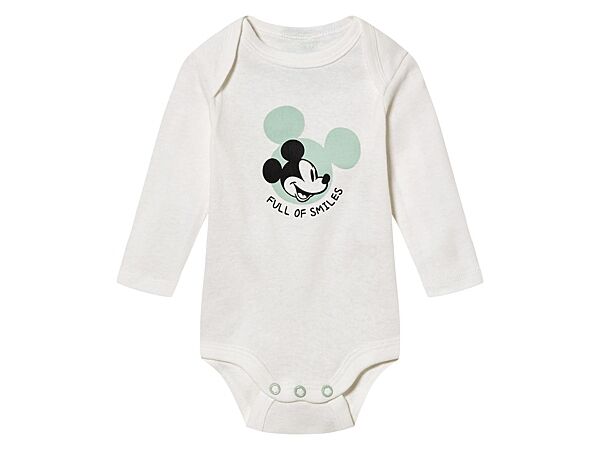 Боді з довгими рукавами для хлопчика Disney Mickey Mouse 468643 білий
