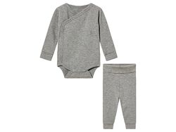 Костюм боді і штани для дівчинки Lupilu LIDL 458136 сірий