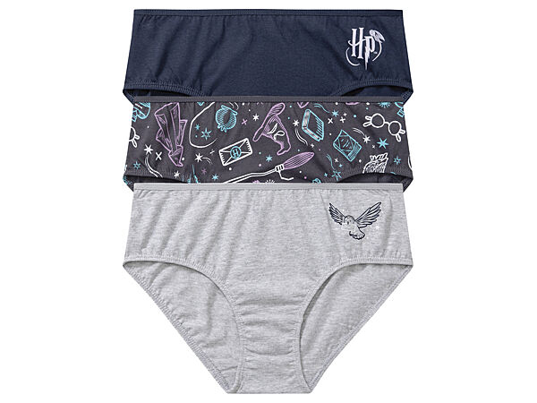 Трусики сліпи набір 3 шт. для дівчинки Disney Harry Potter 417767 Різнобарвний