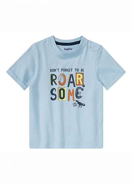Футболка бавовняна для хлопчика Lupilu Динозавр 382095 блакитний