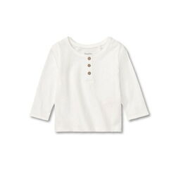 Футболка-лонгслів з планкою на гудзиках для хлопчика Lupilu LIDL 405550 білий
