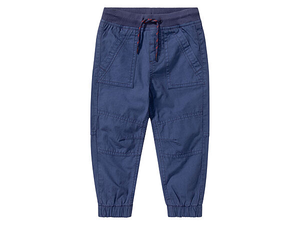 Штани джоггери котонові для хлопчика Lupilu LIDL 392616 темно-синій