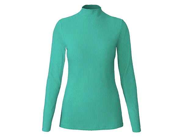 Гольф-водолазка в рубчик для жінки Esmara LIDL 428044 бірюза