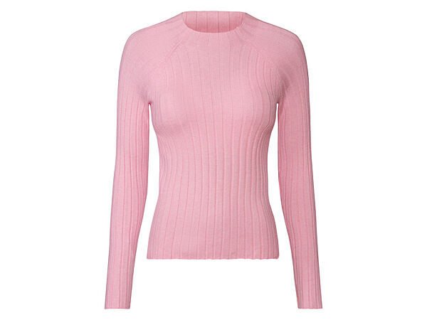 Гольф-водолазка в рубчик для жінки Esmara LIDL 435687 рожевий
