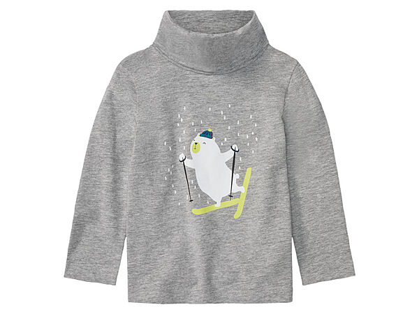 Гольф-водолазка бавовняний для хлопчика Lupilu LIDL 393129 сірий