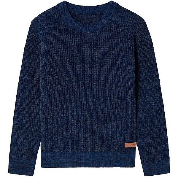 Джемпер в´язаний з нашивкою для хлопчика Lupilu LIDL 451212 темно-синій