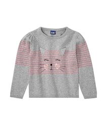 Джемпер з м&acuteякої пряжі для дівчинки Lupilu LIDL 382073 сірий