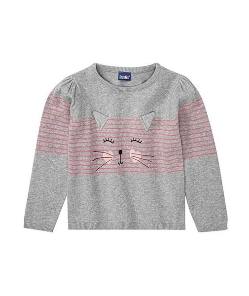 Джемпер з м´якої пряжі для дівчинки Lupilu LIDL 382073 сірий