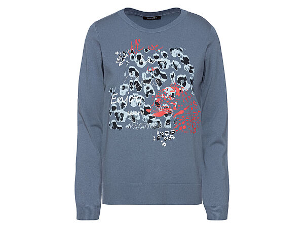 Джемпер тонкої в´язки з віскозою для жінки Esmara Lenzing EcoVero 400439 синій