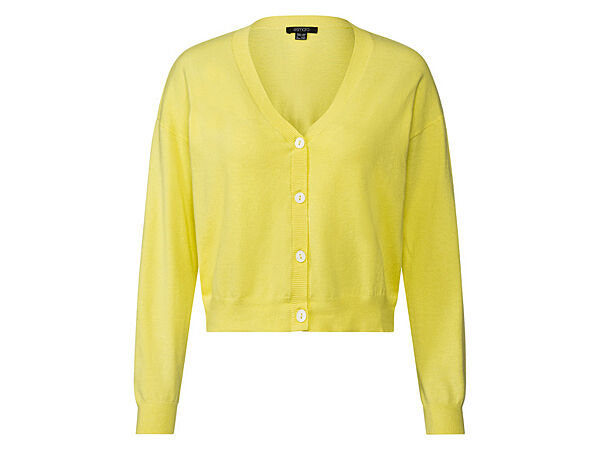 Кардиган з віскозою для жінки Esmara Lenzing EcoVero 435036 жовтий