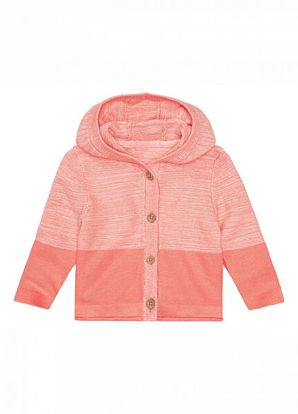 Кардиган бавовняний в&acuteязаний для дівчинки Lupilu LIDL 381780 кораловий