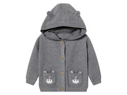 Кардиган бавовняний трикотажний для хлопчика Lupilu LIDL 456897 сірий