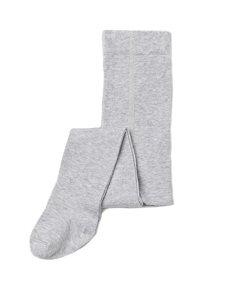 Колготки бавовняні однотонні для дівчинки H&M 0493103005 сірий