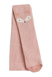 Колготки бавовняні з принтом для дівчинки H&M 1081653004 рожевий