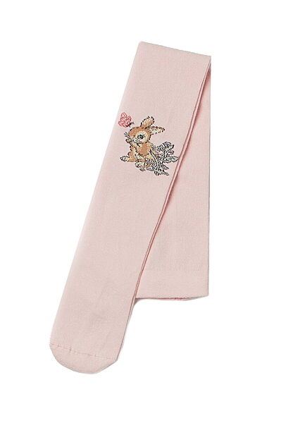 Колготки трикотаж бавовняні з принтом для дівчинки H&M 0665542027 рожевий