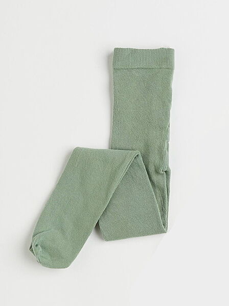 Колготки бавовняні однотонні для дівчинки H&M 0293433-055 хакі
