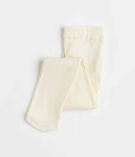 Колготки трикотаж бавовняні однотонні для дівчинки H&M 0738859034 молочний