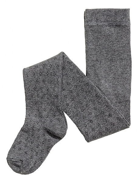 Колготки бавовняні з принтом для дівчинки H&M 0291338005 графітовий